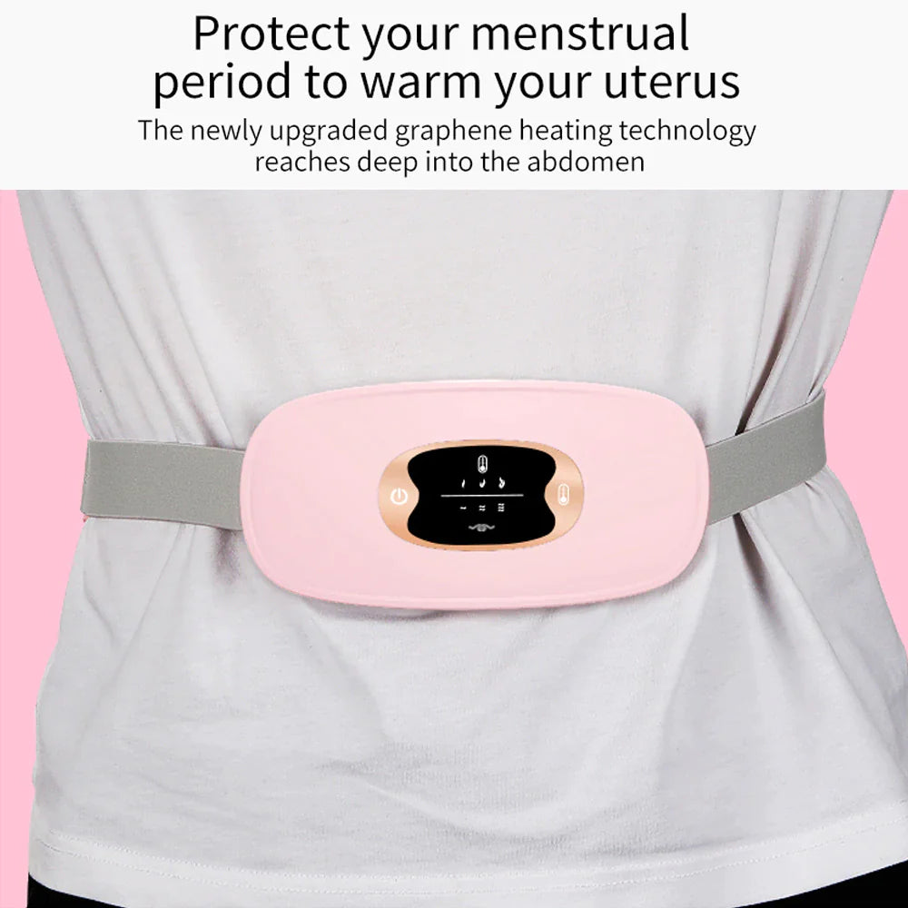 Electric Heating Menstrual Vibration Pad Belt