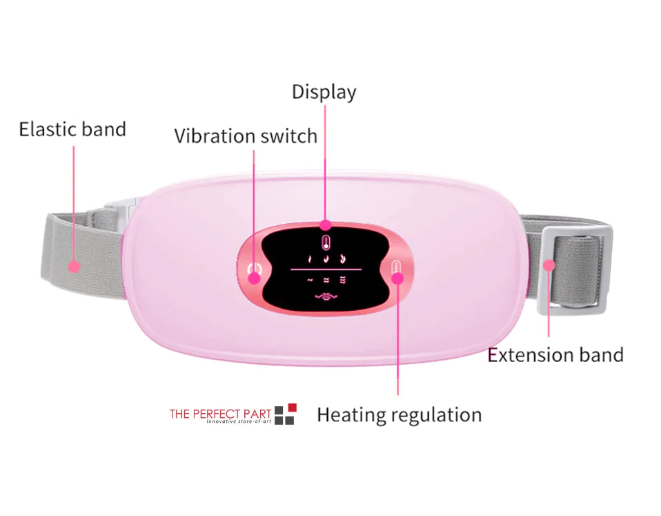 Electric Heating Menstrual Vibration Pad Belt