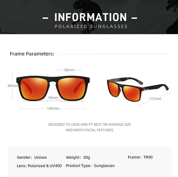 Square Polarized Sunglasses