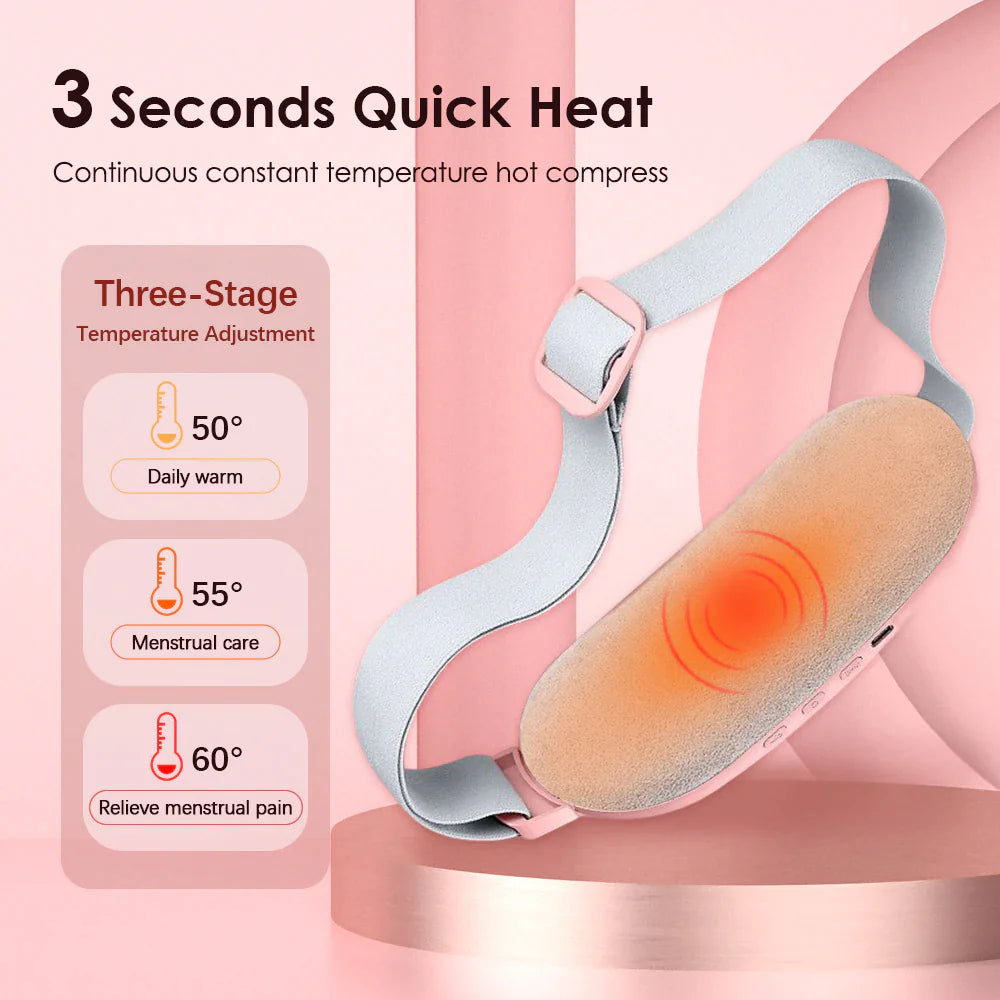 Electric Heating Menstrual Vibration Pad Belt